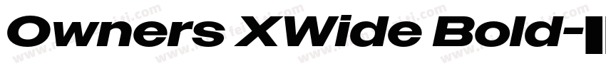 Owners XWide Bold字体转换
